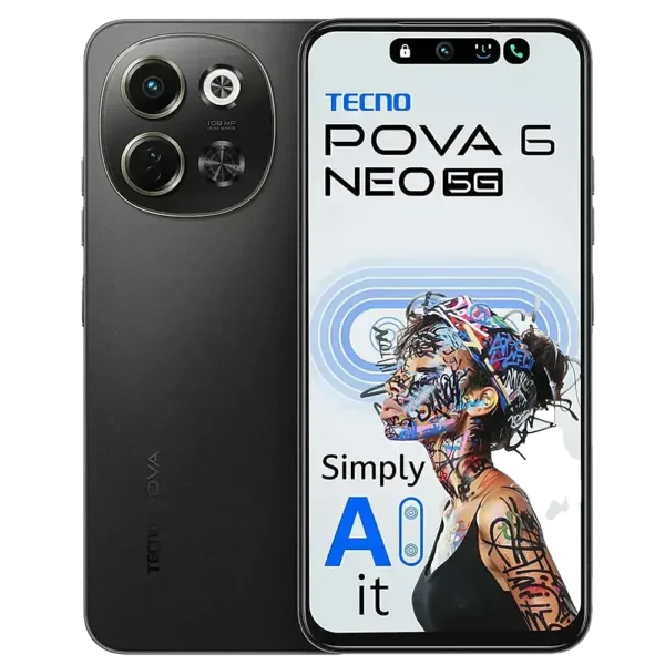 TECNO POVA 6 Neo 5G black mobilo TECNO POVA 6 Neo 5G black mobilo